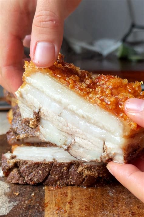 Crispy Pork Belly Recipe Roast Pork Belly With Crispy Crackling
