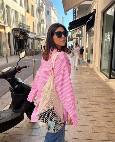Pin on Daily Life in Spring / Summer ☀️ | Pink striped shirt outfit ...