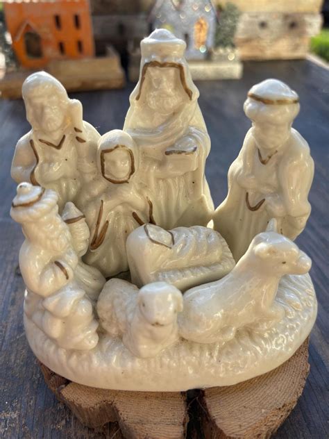Vintage Nativity Scene Ceramic Nativity Set Porcelain Nativity Set ...