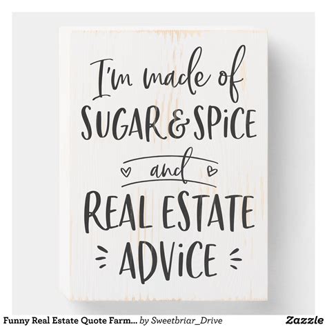 Señal Decorativa De Madera Graciosa oferta inmobiliaria en casa de campo Deco | Zazzle.com ...
