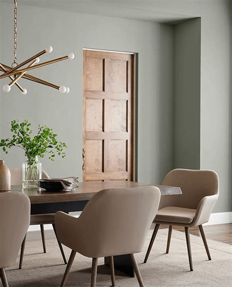 Sherwin Williams Escape Gray with Wood Tones | Trending paint colors ...