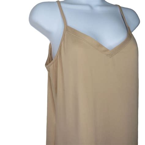 Vintage 80s Vassarette Nude Slip Nightgown Dress Slip… - Gem