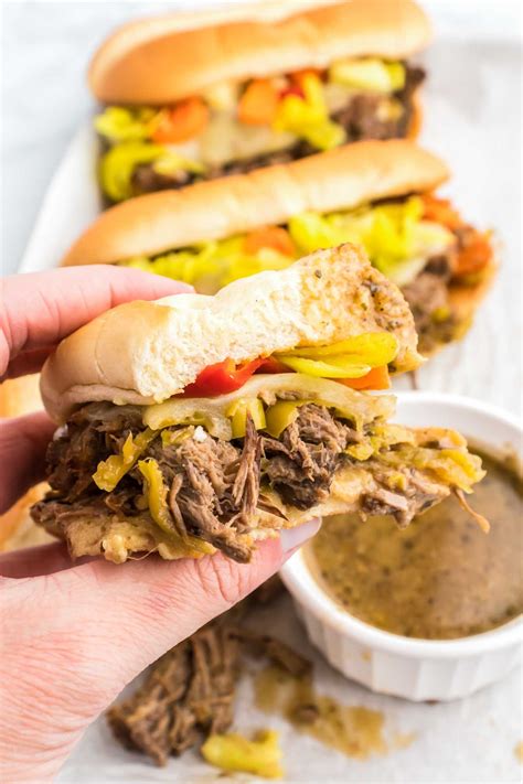 Crock pot italian beef sandwich recipe is packed with flavor the beef ...