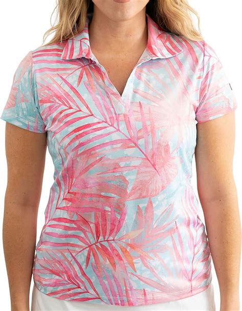 Yatta Golf Womens Standout Performance Short Sleeve Golf Polo Shirt ...