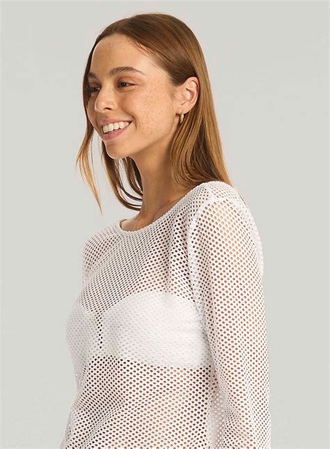 Sea Level: Surf Mesh Cover Up White – DeBra's
