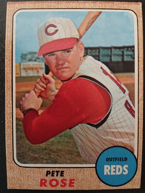 Topps 230 1968 Pete Rose Baseball Card - Etsy