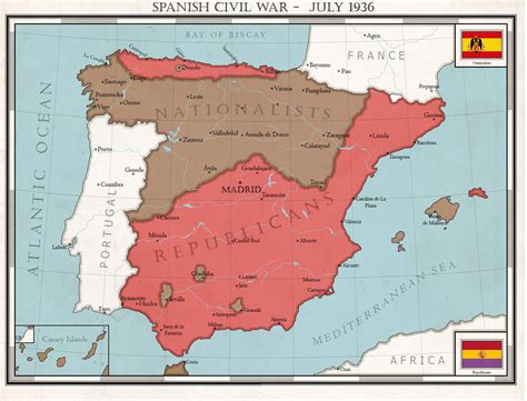 Map of spanish civil war - wikiaicampaign