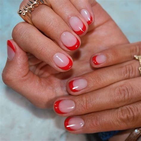 30 Red French Tip Manicures for Any Occasion