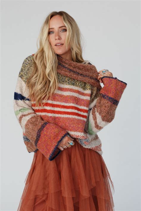 Got To Be Me Striped Sweater — Three Bird Nest