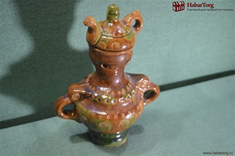 Купить Кувшин кумган "Самовар с чайником". Скопино. Скопинская обливная ...