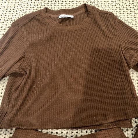 Abercrombie & Fitch Brown Lounge Set Size medium... - Depop