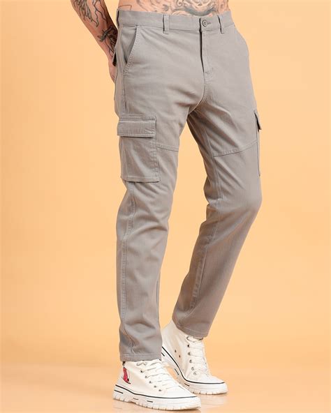 Buy Men's Graphite Grey Cargo Pants Online at Bewakoof