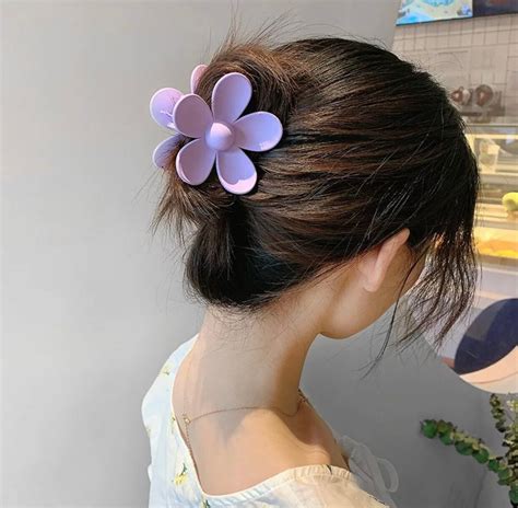 Flower Hair Claw Hair clip Retro Fashion Daisy clip | Etsy