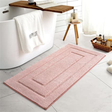 Amazon.com: GRANNY SAYS Pink Bathroom Rugs Non Slip Washable, 24x 48 ...
