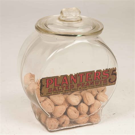 Planters Salted Peanuts Glass Jar | Witherell's Auction House