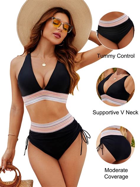 Snapklik.com : Blooming Jelly Womens High Waisted Bikini Sets Color ...