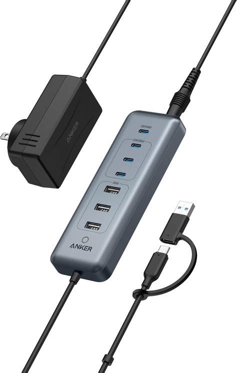 Amazon.com: Anker USB C Hub, 8-in-1 5Gbps Data Hub, USB Splitter with 3 ...