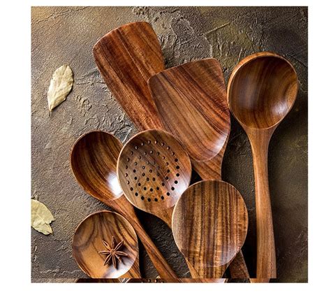 Acacia Wooden Utensils Set - Premium Quality Kitchen Tools