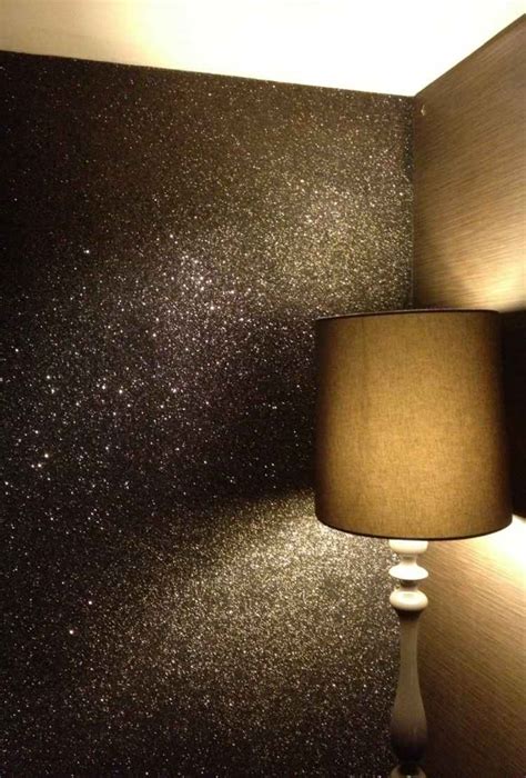 Glitter wall paint - trendy home decorating and accent wall ideas