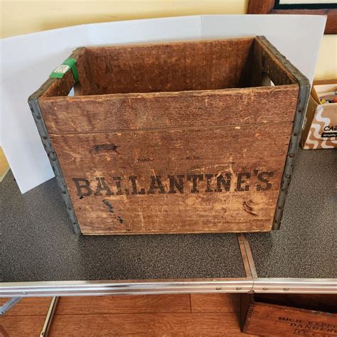 P. Ballantine's & Sons Beer Newark N.J. Wood Wooden Crate Box ...