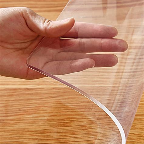 Amazon.com: Thick Clear PVC Table Cover Protector Transparent Vinyl ...