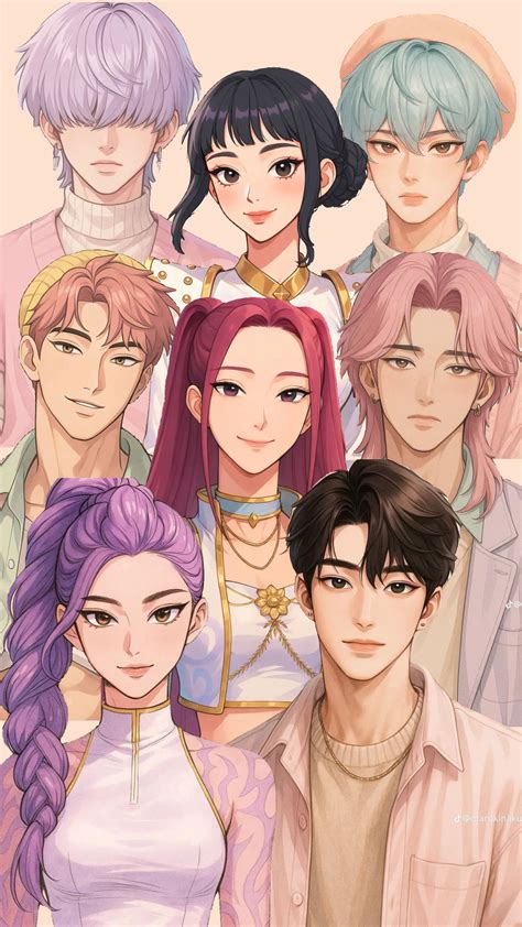 Kpop Demon Hunter in 2025 | Demon hunter band, Manga cute, Cute drawings