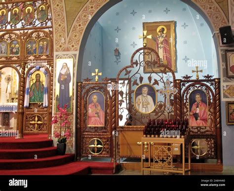 Interior of Ukrainian Catholic Church Stock Photo - Alamy