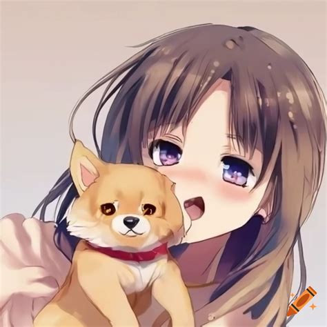 Cute anime dog on Craiyon