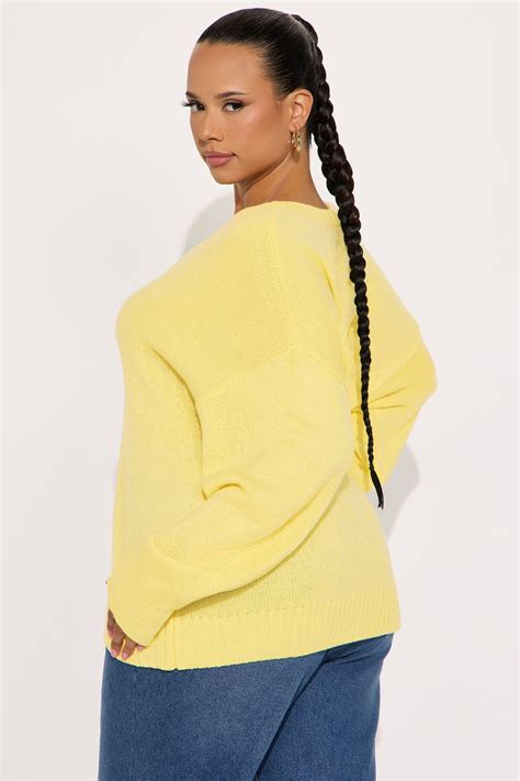 My Favorite Oversized Sweater - Butter Yellow | Fashion Nova