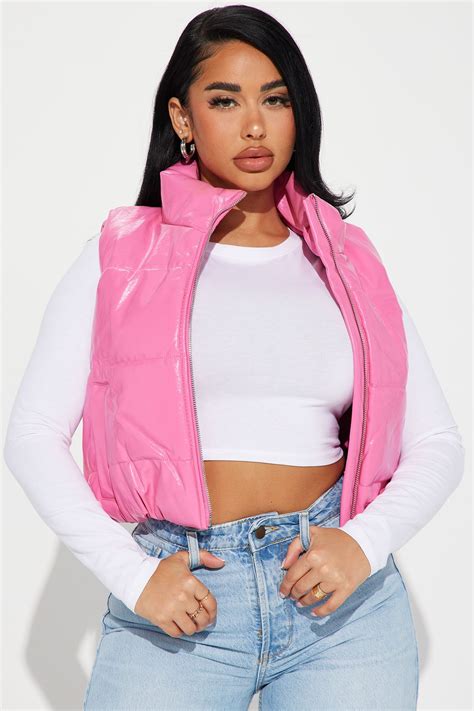 Shine Bright Puffer Vest - Pink | Fashion Nova