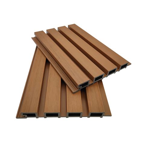 Wood Plastic Composite Fluted Wall Panel WPC Cladding Boards Exterior ...