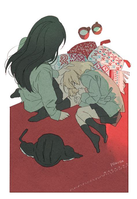 Anime Sitting in Lap