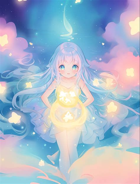 Beautiful nude anime girl, portrait, vibrant pastel colors, - SeaArt AI