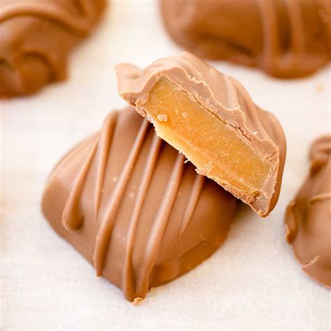 Chocolate Covered Caramel Candy - The Carefree Kitchen