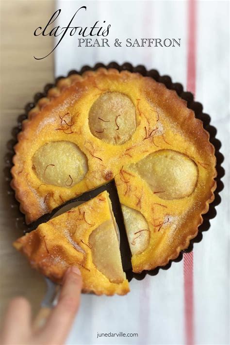 Saffron & Pear Clafoutis | Recipe Cart | Recipe Cart