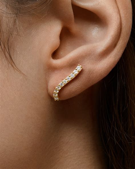 Graceful Fluidity Petite Earrings – Mara Paris