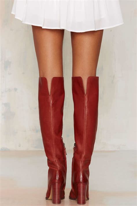 Women's Genuine Leather Knee High Boots at Carl Buteau blog