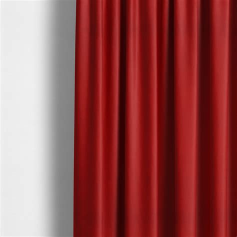 Giovanni Matt Plain Velvet Upholstery Fabric In Fire Red Colour ...