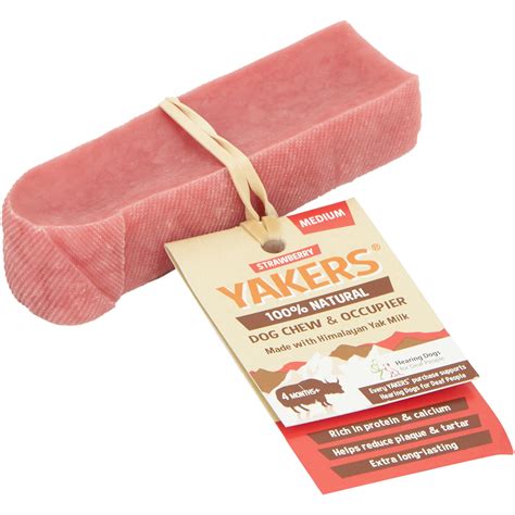 Yakers Dog Chew - M / Strawberry | Wilko