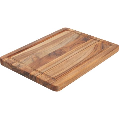 Teakhaus Teak Edge-Grain Cutting Board with Juice Canal - 14x10” - Save 47%