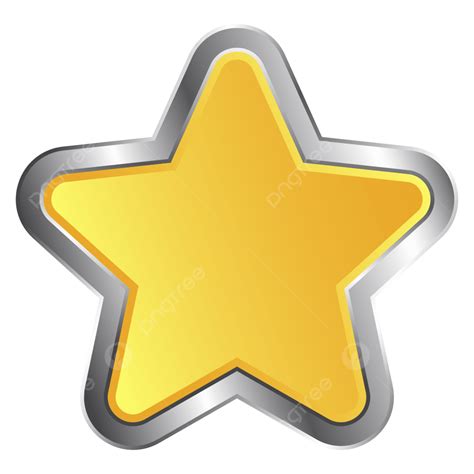 Design De Ilustração De Clipart De Estrela Dourada Com Contorno ...