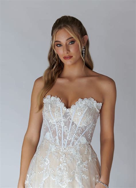 Azazie Florentina Diamond White Nude A-Line Sweetheart Sequins Tulle ...