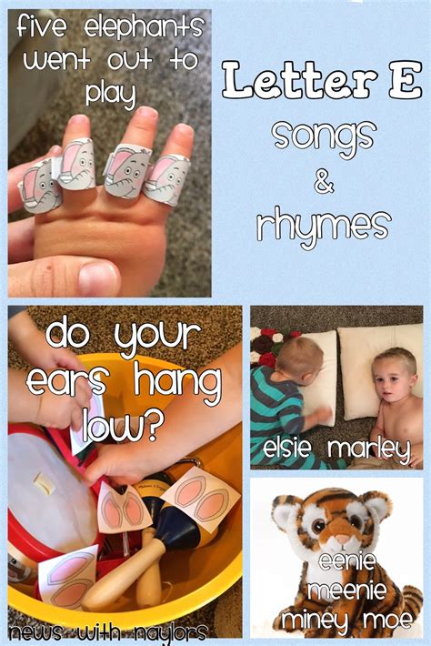 Letter E: Songs & Rhymes