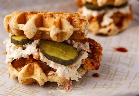 Nashville Hot Rotisserie Chicken & Waffles Sandwich - Gordon Food Service