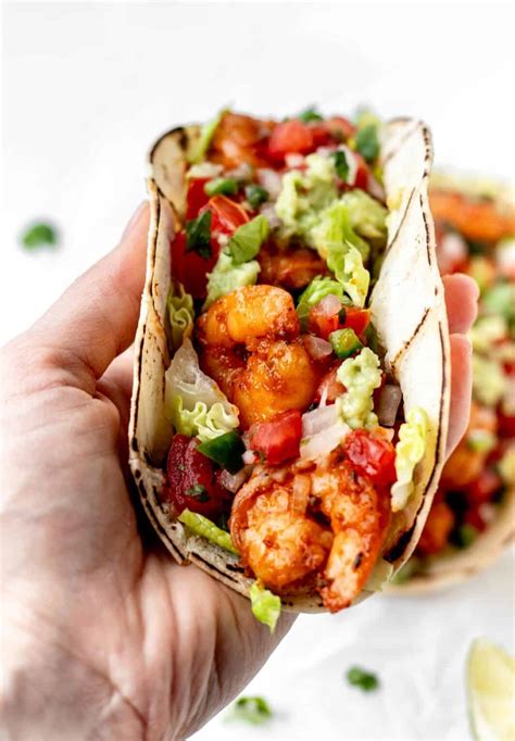 Best Blackened Shrimp Tacos with Pico De Gallo - Haute & Healthy Living