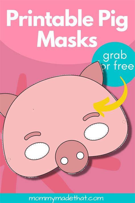 Three Little Pigs Mask Template