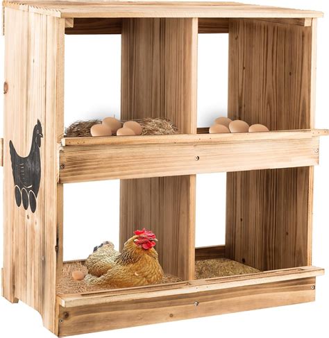 Nesting Boxes for Chicken Coop - Wooden Chicken Nesting Box for Poultry ...