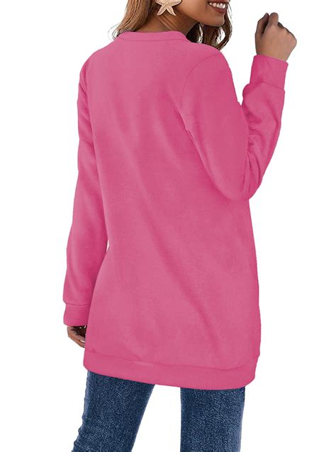 Fantaslook V Neck Sweatshirts for Women Casual Long Sleeve Tops ...