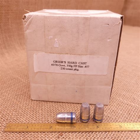 45/70 Govt. 350GR FP .457" Hard Cast Bullets - 250/Count | Old Arms of ...