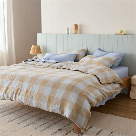 Eve Linen - Riley Gingham Bed Sheets | Sheet Society